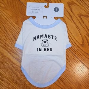 🐾Namaste in Bed Dog Tee sz SML